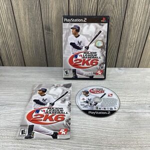 Major League Baseball 2K6 (Sony PlayStation 2, 2005)  PS2 Tested Working